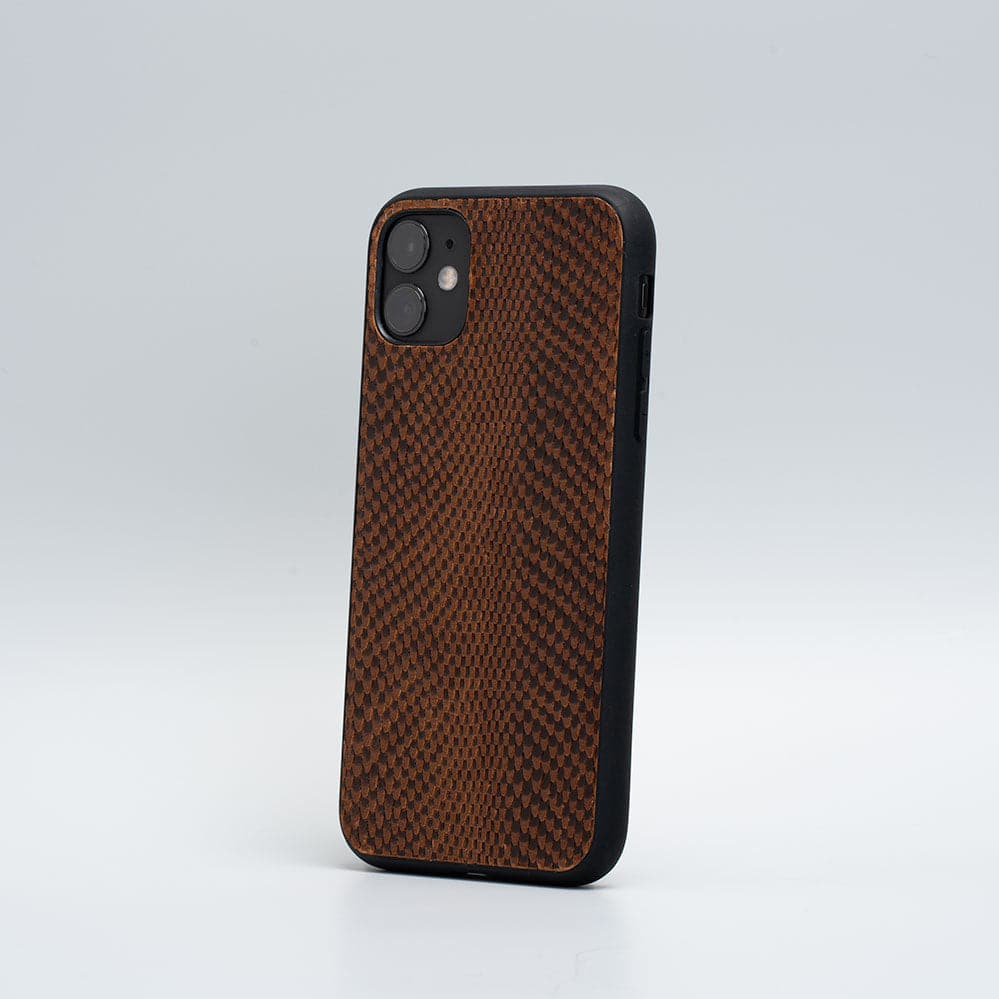 Leather Cases for iPhone 11 Series - Embossed Snake Print