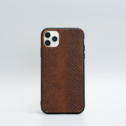 Leather Cases for iPhone 11 Series - Embossed Snake Print